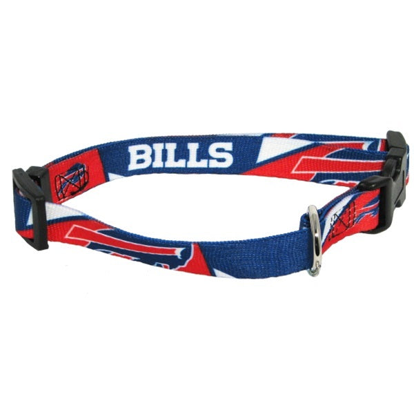 Buffalo Bills dog collar buckle or martingale with leash set option