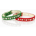 Christmas Velvet Pet Dog Collar by Mirage Pet Products XXSmall (#8)
