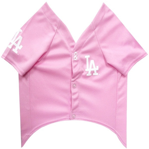 Pets First MLB Los Angeles Dodgers Baseball Pink Jersey - Licensed MLB  Jersey - Small 